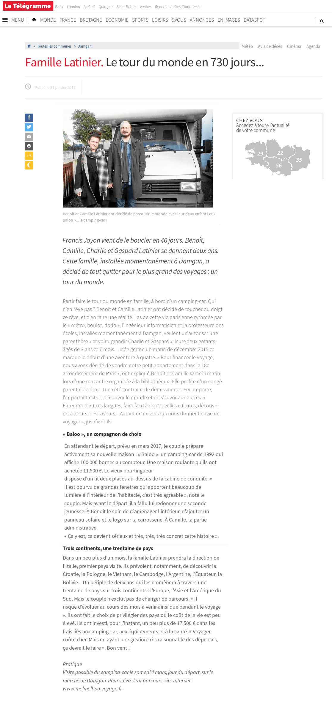 dans la presse, Le Télégramme